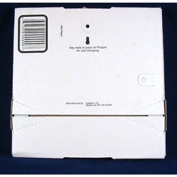 Carglow Decorative Wall Plaque Girl in Garden with Rabbit Wood Frame Nursery Art - Picture 2 of 2